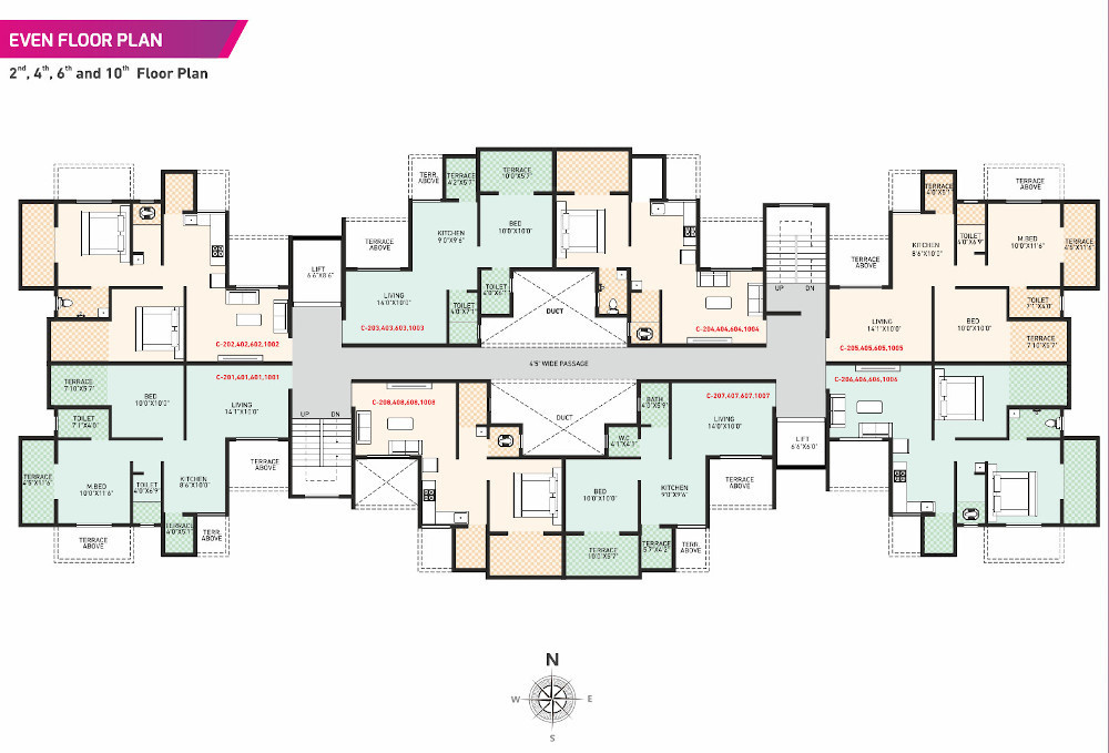  wonder nest C Wing Cluster Plan