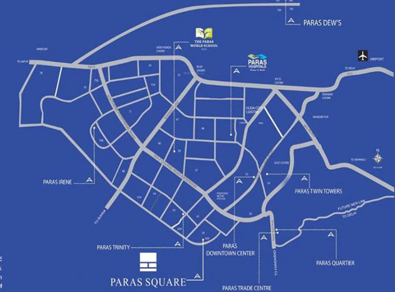 Images for Location Plan of Paras Square Commercial