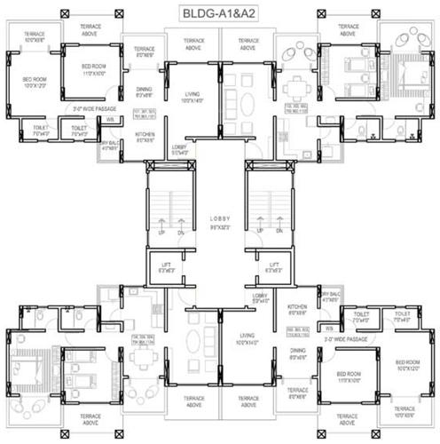 Images for Cluster Plan of Vedant Kingston Serene Phase 2 A1 A2 B1 And B2 Wing