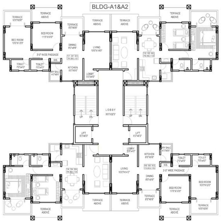 Images for Cluster Plan of Vedant Kingston Serene Phase 2 A1 A2 B1 And B2 Wing