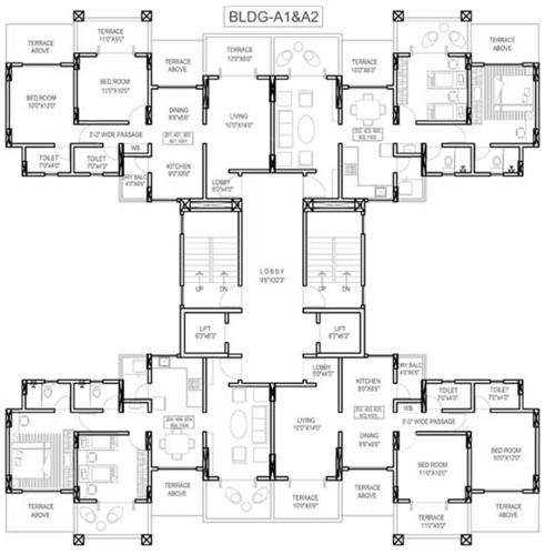 Images for Cluster Plan of Vedant Kingston Serene Phase 2 A1 A2 B1 And B2 Wing