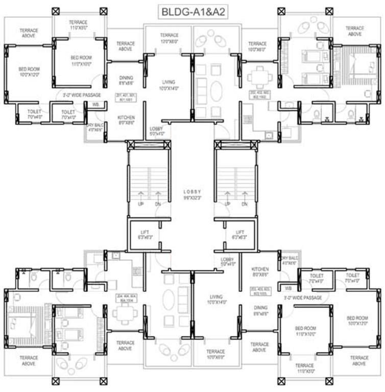 Images for Cluster Plan of Vedant Kingston Serene Phase 2 A1 A2 B1 And B2 Wing