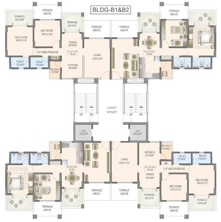 Images for Cluster Plan of Vedant Kingston Serene Phase 2 A1 A2 B1 And B2 Wing