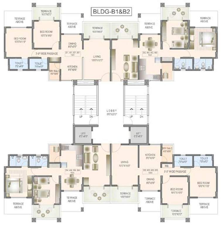 Images for Cluster Plan of Vedant Kingston Serene Phase 2 A1 A2 B1 And B2 Wing