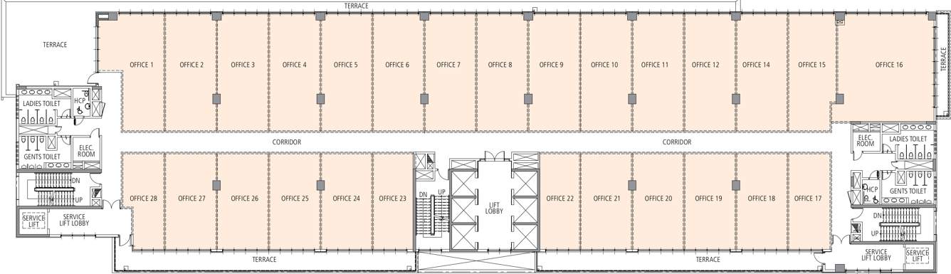  digital green Typical 9th And 10th Floor Plan Of Tower A