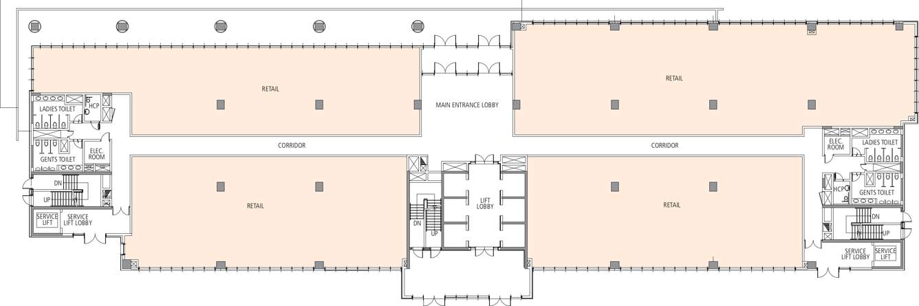  digital green Typical Ground Floor Plan Of Tower A