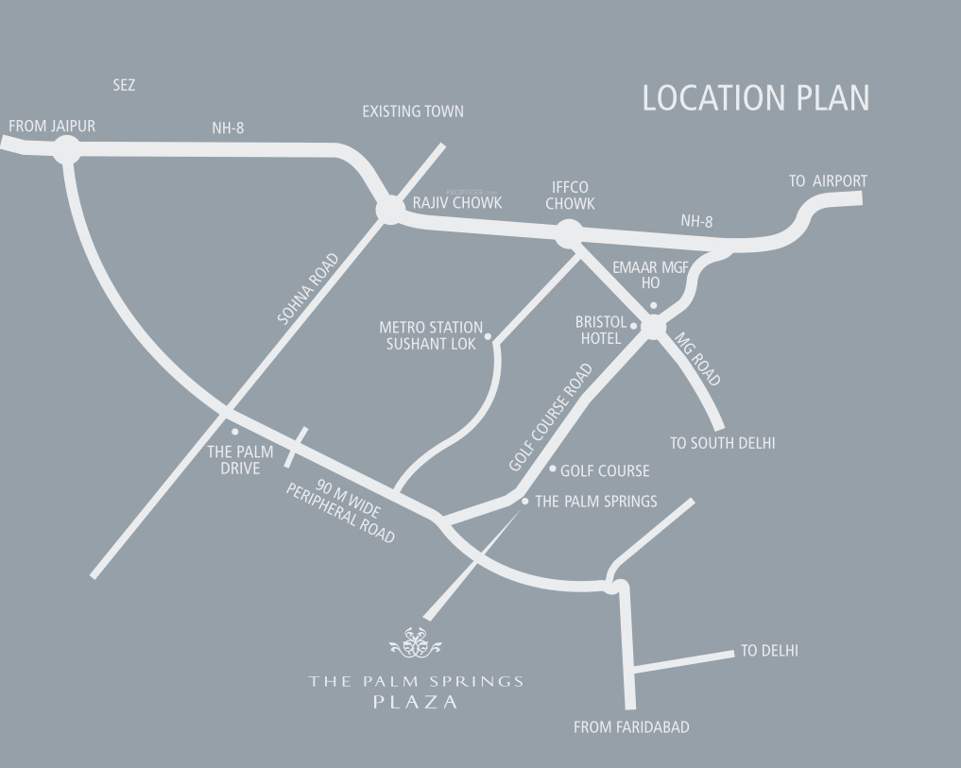  the palm springs pla Location Plan