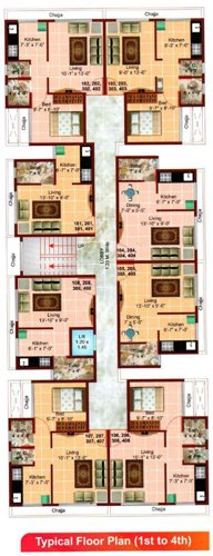  naman Omkara Naman Cluster Plan for Typical Floor
