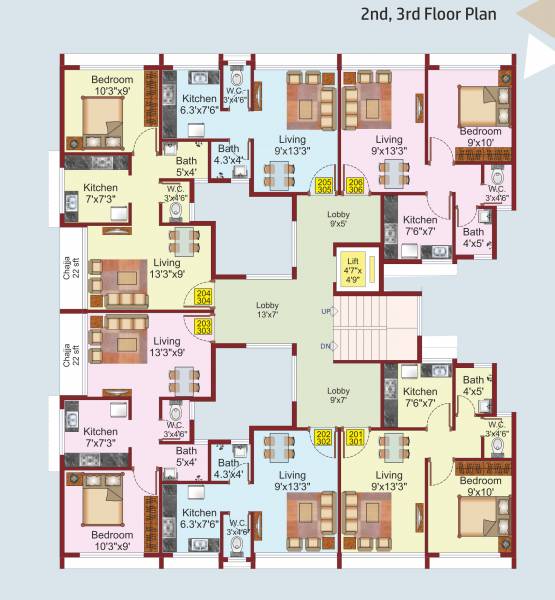  riddhish-apartment Riddhish Apartment Cluster Plan