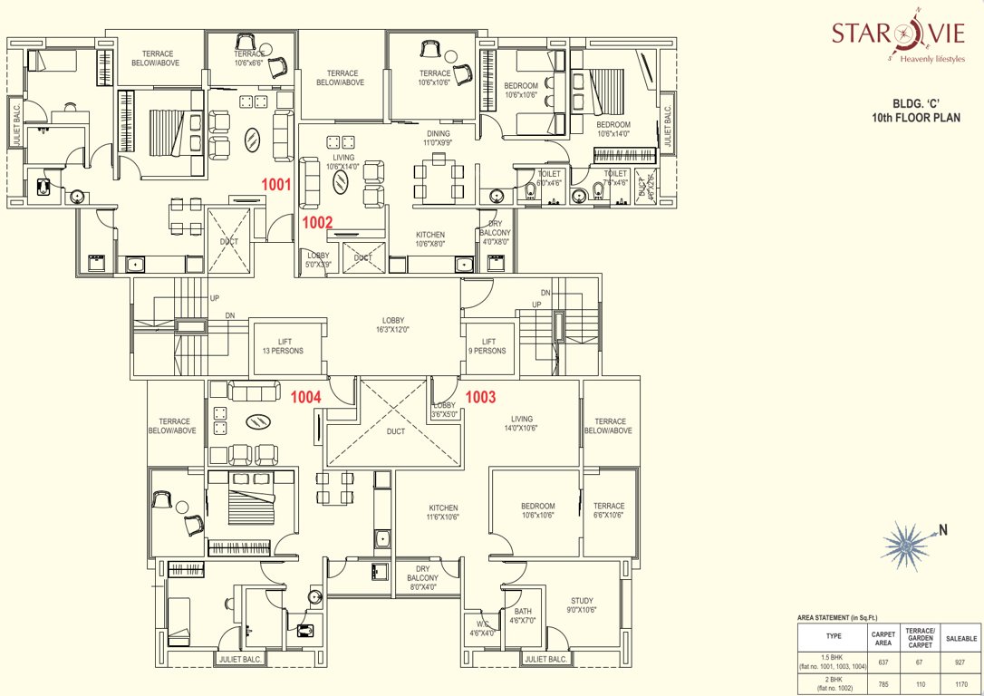  starvie c bulding Starvie C Bulding Cluster Plan for 10th Floor