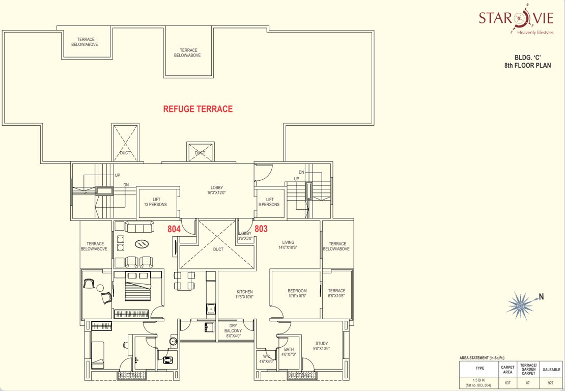  starvie c bulding Starvie C Bulding Cluster Plan for 8th Floor