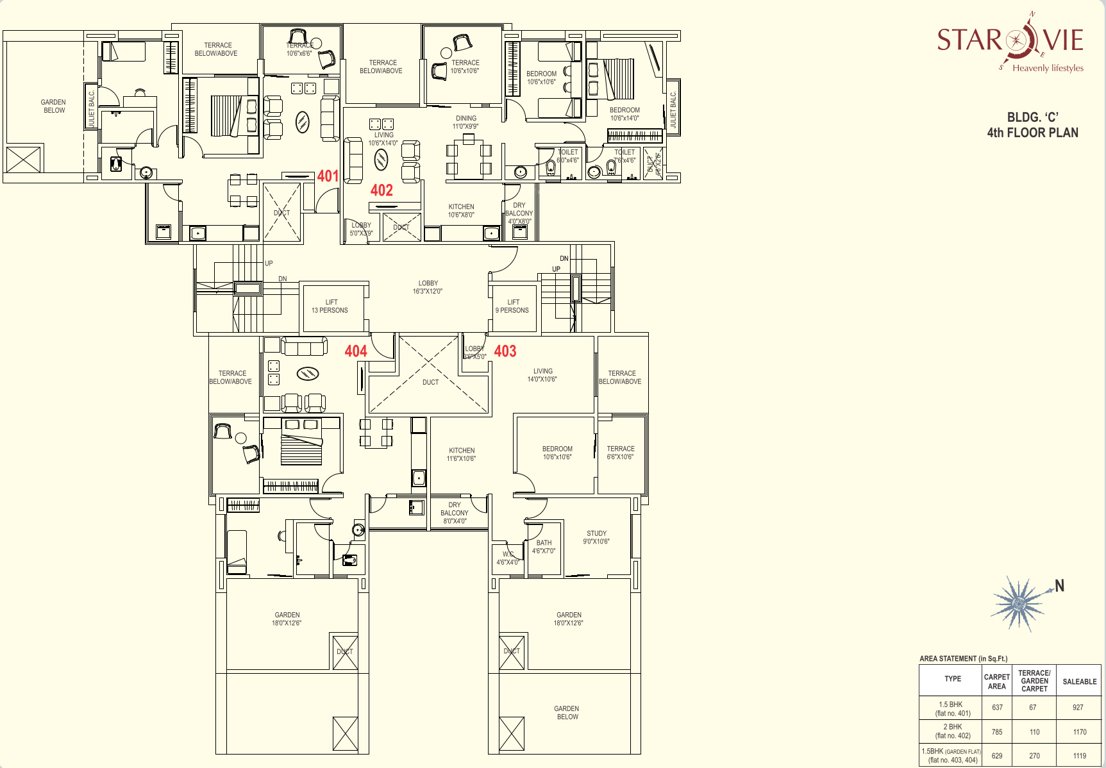  starvie c bulding Starvie C Bulding Cluster Plan for 4th Floor