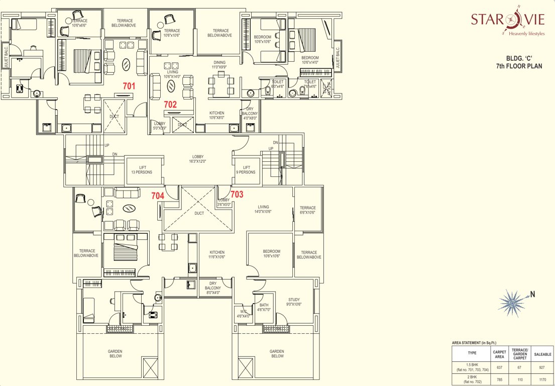  starvie c bulding Starvie C Bulding Cluster Plan for 7th Floor