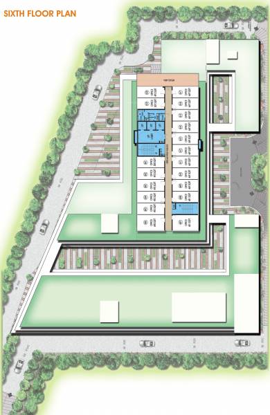  townwalk Typical 6th Floor Plan
