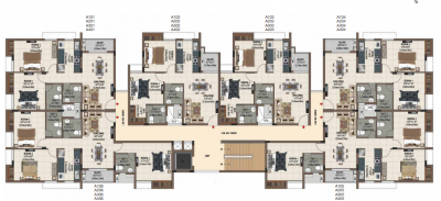  sereno Block A Cluster Plan For Typical Floor Plan