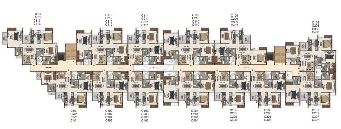  sereno Block C Cluster Plan From 1st To 4th Floor
