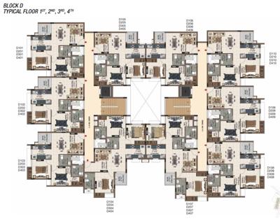  sereno Block D Cluster Plan From 1st To 4th Floor