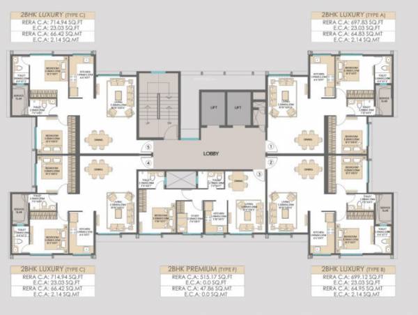  siennaa-wing-d Siennaa Wing D Cluster Plan