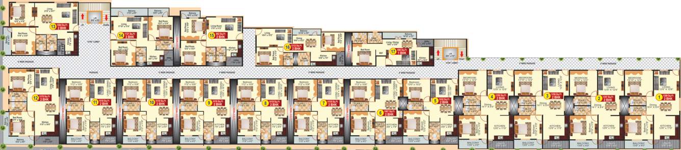  heights Images for Cluster Plan of Sri Infra Heights