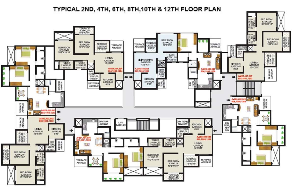  residency Vardhaman Residency Cluster Plan