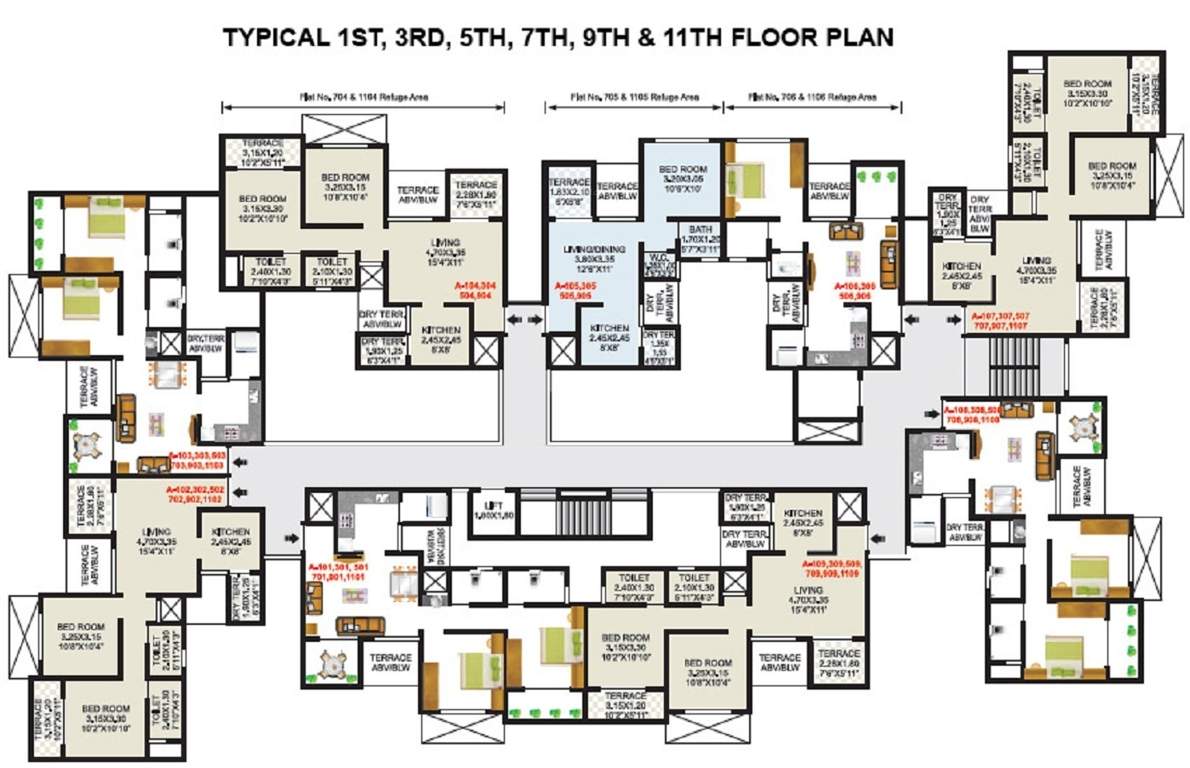  residency Vardhaman Residency Cluster Plan