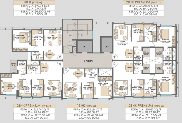  siennaa-wing-b Siennaa Wing B Cluster Plan