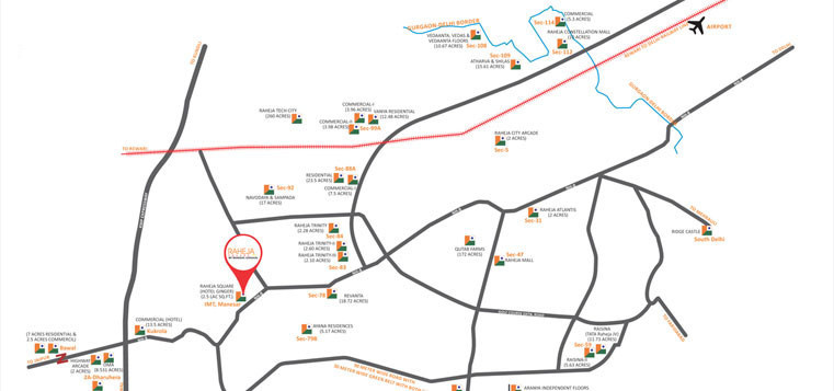  square Location Plan