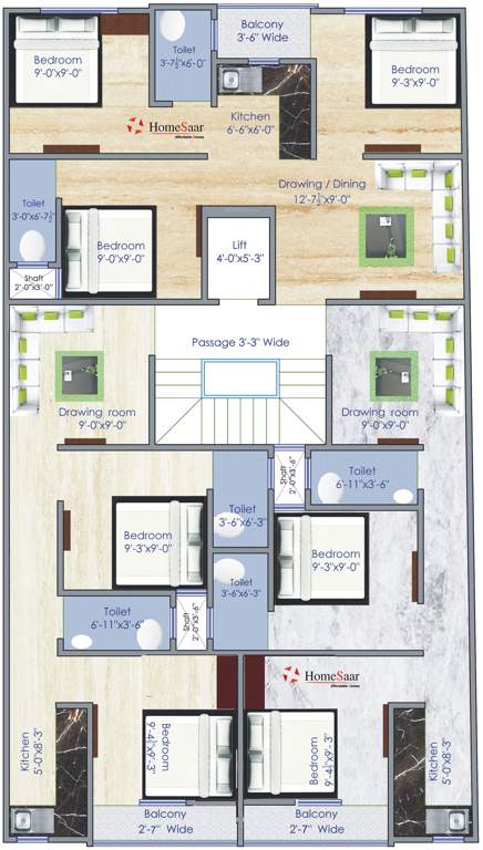 Images for Cluster Plan of HomeSaar Shree Shyam Apartments