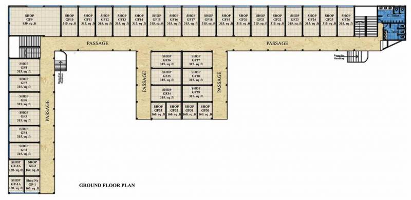 Images for Cluster Plan of Shree Shopping Mart