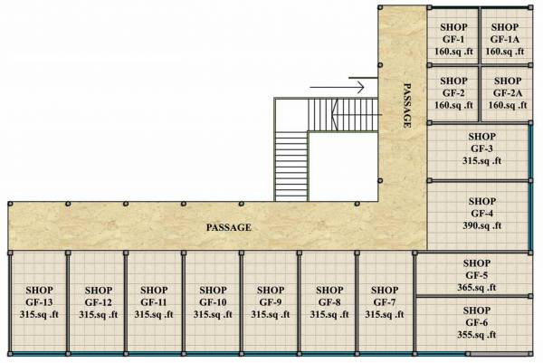 Images for Cluster Plan of Shree Shopping Mart