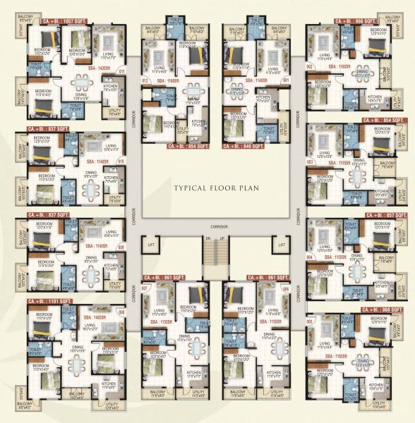  urban-flora Cluster Plan