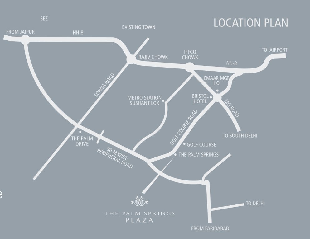  the palm springs plaza Location Plan