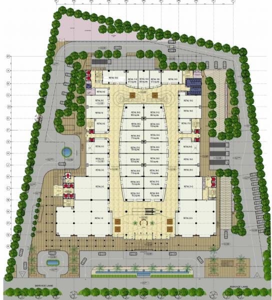 Images for Cluster Plan of Global Foyer Mall