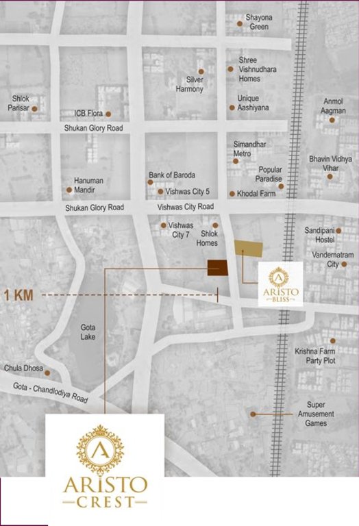  crest Images for Location Plan of Aristo Crest