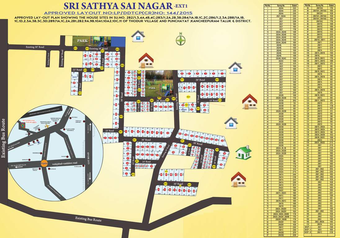 Images for Layout Plan of Wisdom Sri Sathya Sai Nagar Extension I