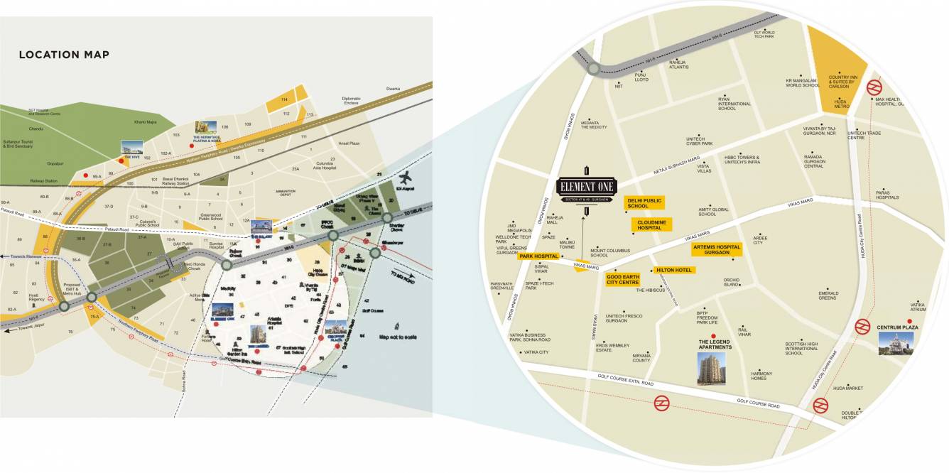 Images for Location Plan of Satya Element One Commercial