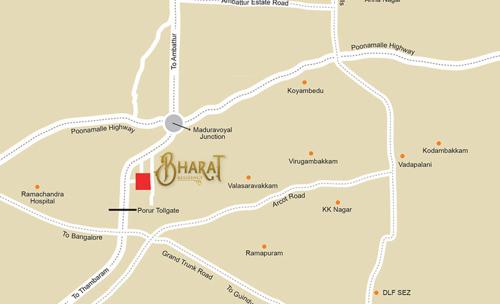  bharat-residency Images for Location Plan of Lakshmi Bharat Residency