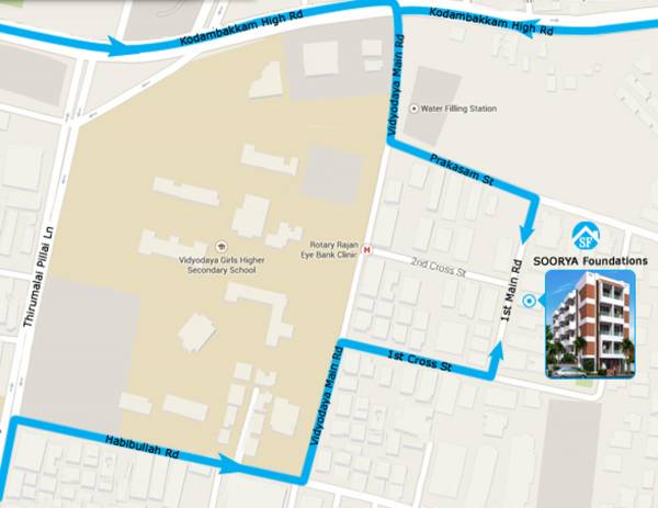 Images for Location Plan of Soorya Vidyodaya First Main Road
