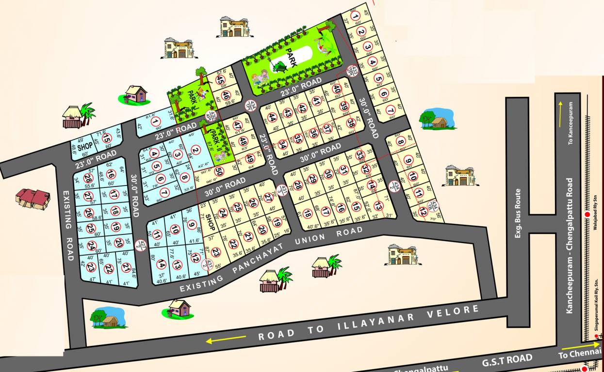 Images for Layout Plan of Wisdom Sri Sathya Sai Nagar