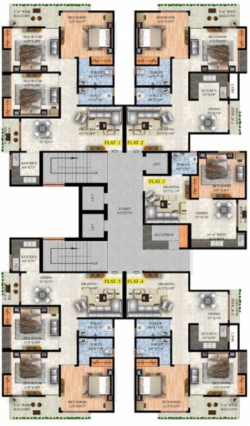 Images for Cluster Plan of Raunak Lifestyle