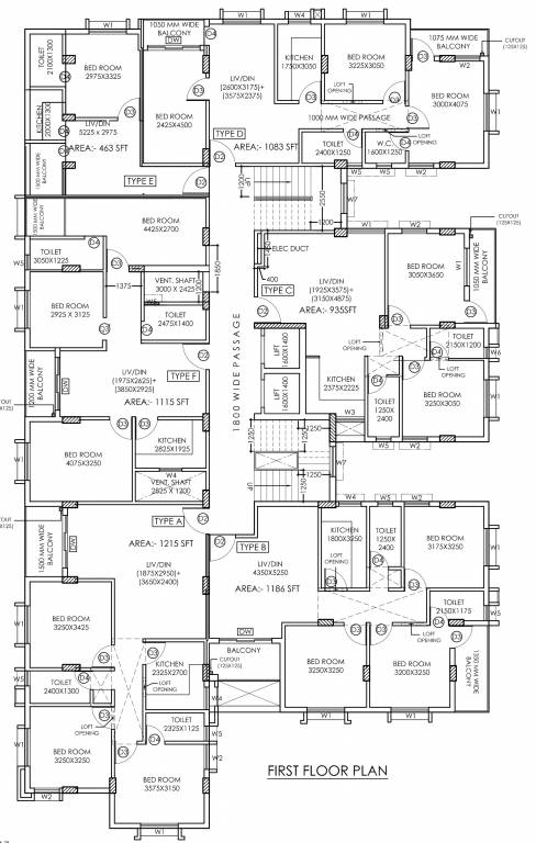  nidhivan Cluster Plan for 1st Floor