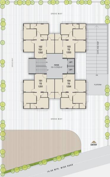 Images for Cluster Plan of Vimla Daffodils Tower