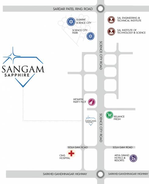 Images for Location Plan of Parth Sangam Sapphire