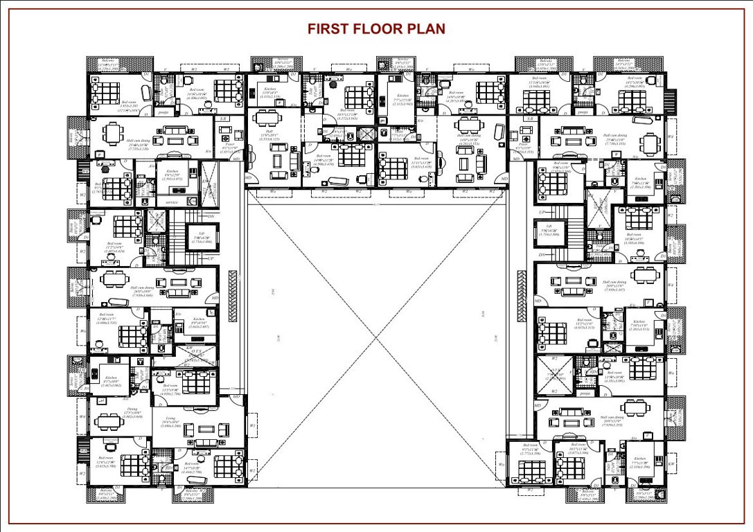  sri sai enclave Block A Cluster Plan
