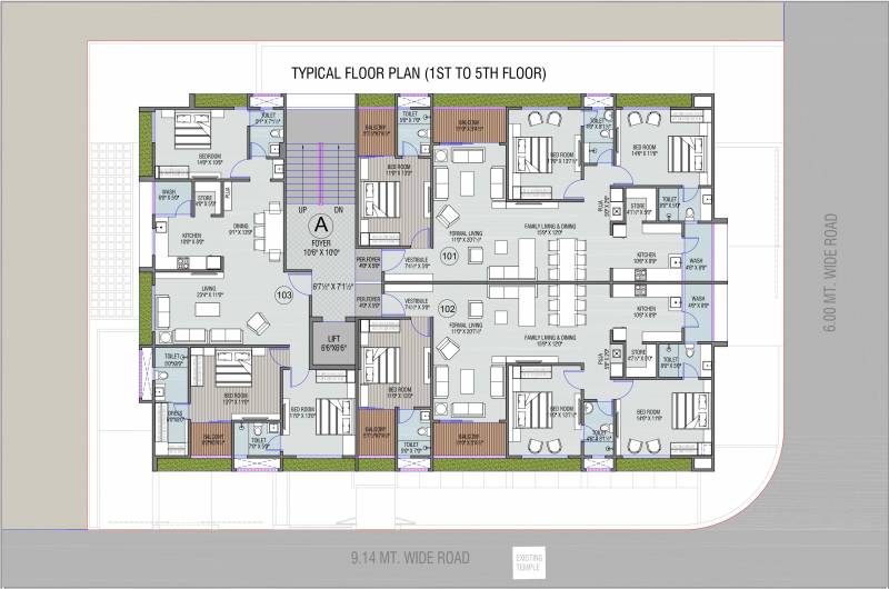 Images for Layout Plan of Square Samvat Residency