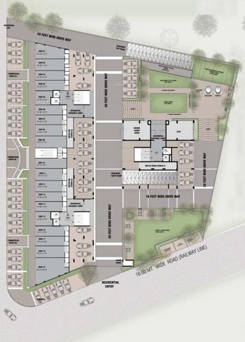  kaveri-soham-vistara Block A Cluster Plan for ground Floor