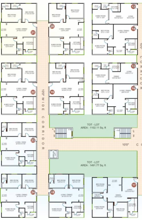  jagapati heights Cluster Plan