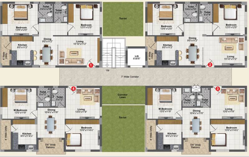 Images for Cluster Plan of Rami Radha Krishna Towers