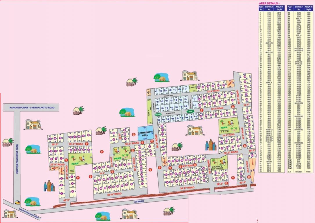 Images for Layout Plan of Wisdom Sri Sathya Sai Nagar Extension I