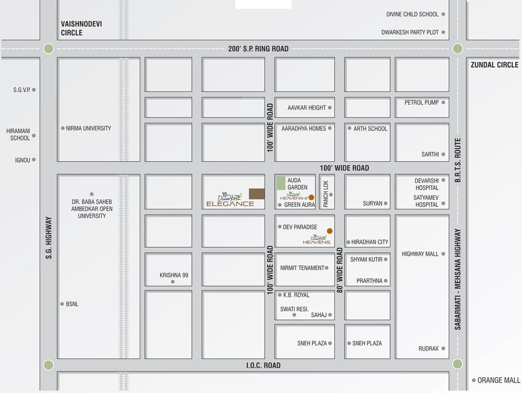 Images for Location Plan of Dwarkesh Elegance